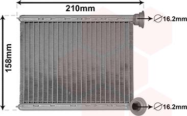 Van Wezel 43006629 - Heat Exchanger, interior heating car-mod.net