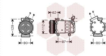 Van Wezel 4300K331 - Compressor, air conditioning car-mod.net