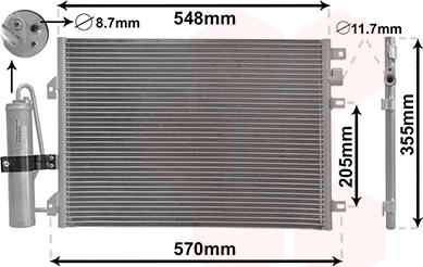 Van Wezel 43015275 - Condenser, air conditioning car-mod.net
