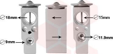 Van Wezel 59001171 - Expansion Valve, air conditioning car-mod.net