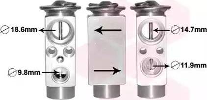 Van Wezel 59001172 - Expansion Valve, air conditioning car-mod.net