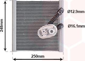 Van Wezel 5901V702 - Evaporator, air conditioning car-mod.net