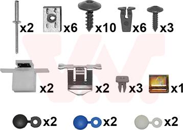 Van Wezel 5894794 - Mounting Kit, bumper car-mod.net