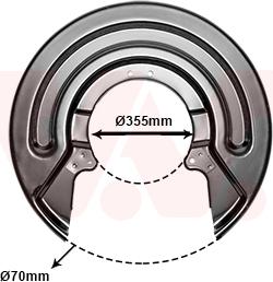 Van Wezel 5897373 - Splash Panel, guard, brake disc car-mod.net