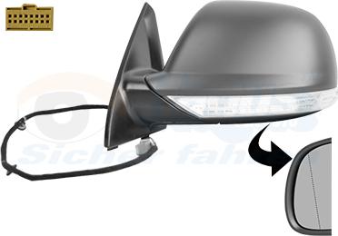 Van Wezel 5847807 - Outside Mirror car-mod.net