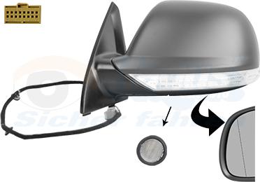 Van Wezel 5847817 - Outside Mirror car-mod.net