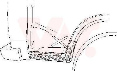Van Wezel 5858101 - Foot Board, door sill car-mod.net