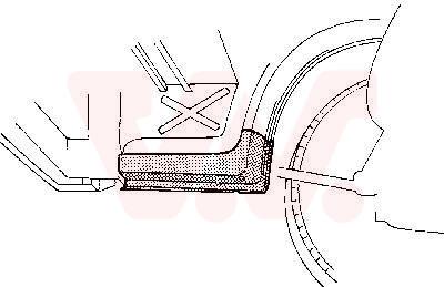 Van Wezel 5858301 - Foot Board, door sill car-mod.net