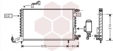 Van Wezel 58005142 - Condenser, air conditioning car-mod.net