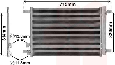 Van Wezel 58005335 - Condenser, air conditioning car-mod.net