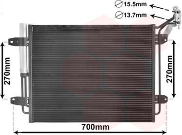Van Wezel 58005291 - Condenser, air conditioning car-mod.net