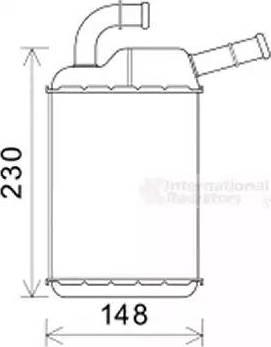 Van Wezel 58006355 - Heat Exchanger, interior heating car-mod.net