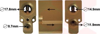 Van Wezel 58001076 - Expansion Valve, air conditioning car-mod.net