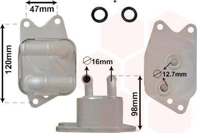 Van Wezel 58003405 - Oil Cooler, automatic transmission car-mod.net