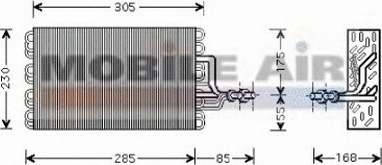 Van Wezel 5800V077 - Evaporator, air conditioning car-mod.net