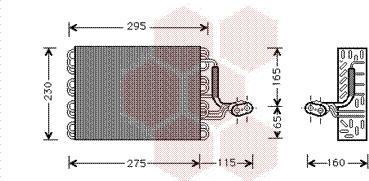 Van Wezel 5800V168 - Evaporator, air conditioning car-mod.net