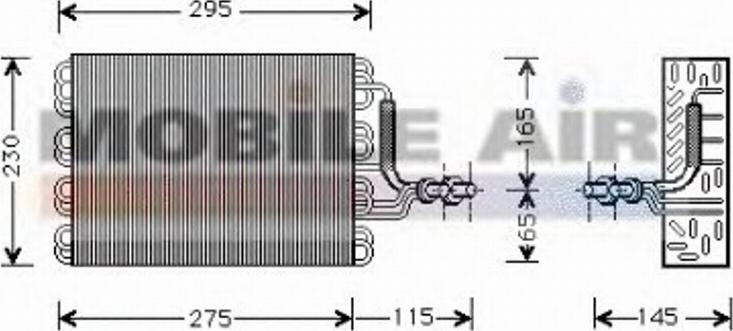 Van Wezel 5800V171 - Evaporator, air conditioning car-mod.net