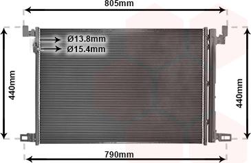 Van Wezel 58015705 - Condenser, air conditioning car-mod.net