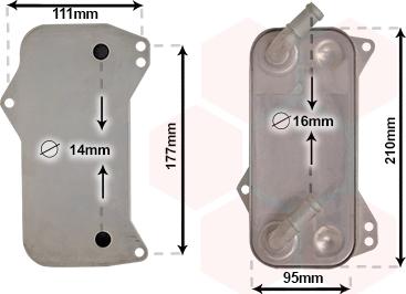 Van Wezel 58013709 - Oil Cooler, automatic transmission car-mod.net