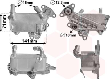 Van Wezel 58013705 - Oil Cooler, automatic transmission car-mod.net