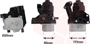 Van Wezel 58013733 - Oil Cooler, engine oil car-mod.net