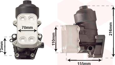Van Wezel 58013721 - Oil Cooler, engine oil car-mod.net