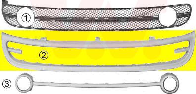 Van Wezel 5803599 - Ventilation Grille, bumper car-mod.net