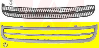 Van Wezel 5803590 - Ventilation Grille, bumper car-mod.net