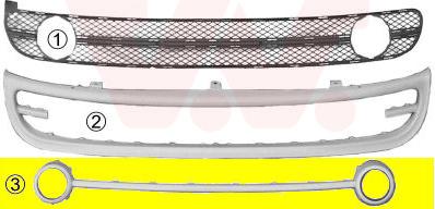 Van Wezel 5803589 - Ventilation Grille, bumper car-mod.net