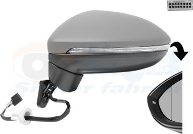 Van Wezel 5819807 - Outside Mirror car-mod.net