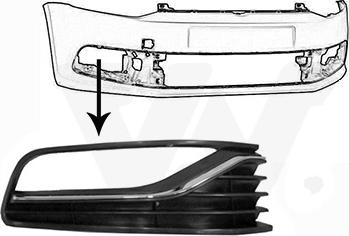Van Wezel 5814494 - Ventilation Grille, bumper car-mod.net