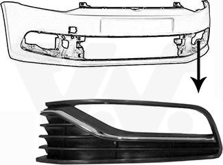 Van Wezel 5814493 - Ventilation Grille, bumper car-mod.net