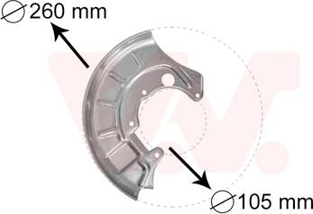 Van Wezel 5812372 - Splash Panel, guard, brake disc car-mod.net