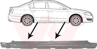 Van Wezel 5839104 - Foot Board, door sill car-mod.net