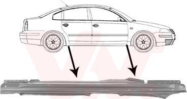 Van Wezel 5836104 - Foot Board, door sill car-mod.net