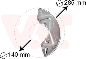 Van Wezel 5826371 - Splash Panel, guard, brake disc car-mod.net