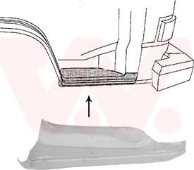 Van Wezel 5870102 - Foot Board, door sill car-mod.net