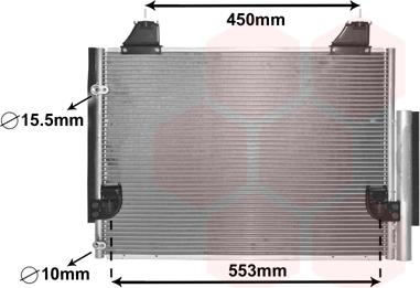 Van Wezel 53005563 - Condenser, air conditioning car-mod.net