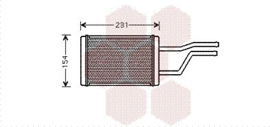 Van Wezel 53006326 - Heat Exchanger, interior heating car-mod.net