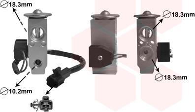 Van Wezel 53001678 - Expansion Valve, air conditioning car-mod.net