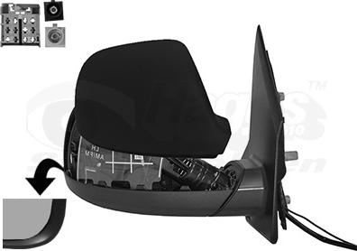 Van Wezel 5794804 - Outside Mirror car-mod.net