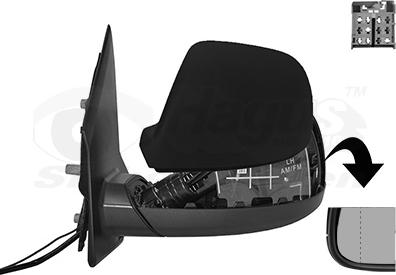 Van Wezel 5791855 - Outside Mirror car-mod.net