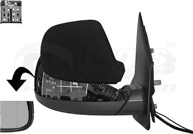 Van Wezel 5791856 - Outside Mirror car-mod.net