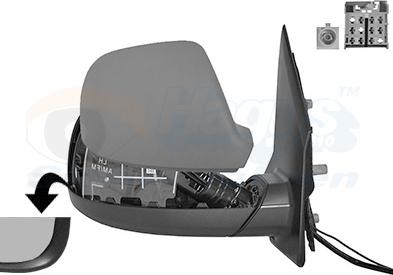 Van Wezel 5791818 - Outside Mirror car-mod.net