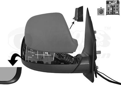 Van Wezel 5791828 - Outside Mirror car-mod.net