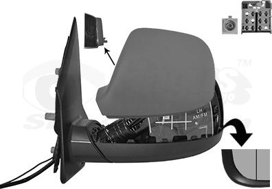 Van Wezel 5791827 - Outside Mirror car-mod.net