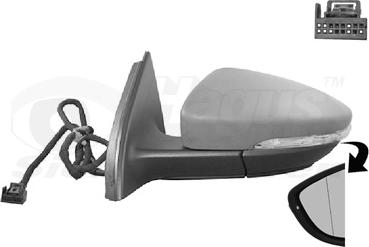 Van Wezel 5740817 - Outside Mirror car-mod.net
