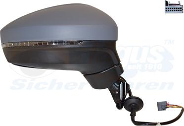 Van Wezel 5747808 - Outside Mirror car-mod.net