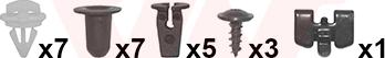 Van Wezel 5747796 - Mounting Kit, mud guard car-mod.net