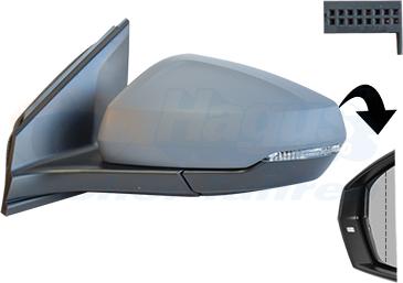 Van Wezel 5751817 - Outside Mirror car-mod.net